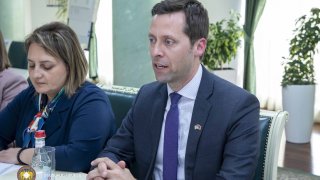 Chairman of the RA Investigative Committee Received U.S. Deputy Assistant Secretary in the Bureau of International Narcotics and Law Enforcement Affairs Brandon Yoder; Issues of Cooperation Expansion Discussed (photos)